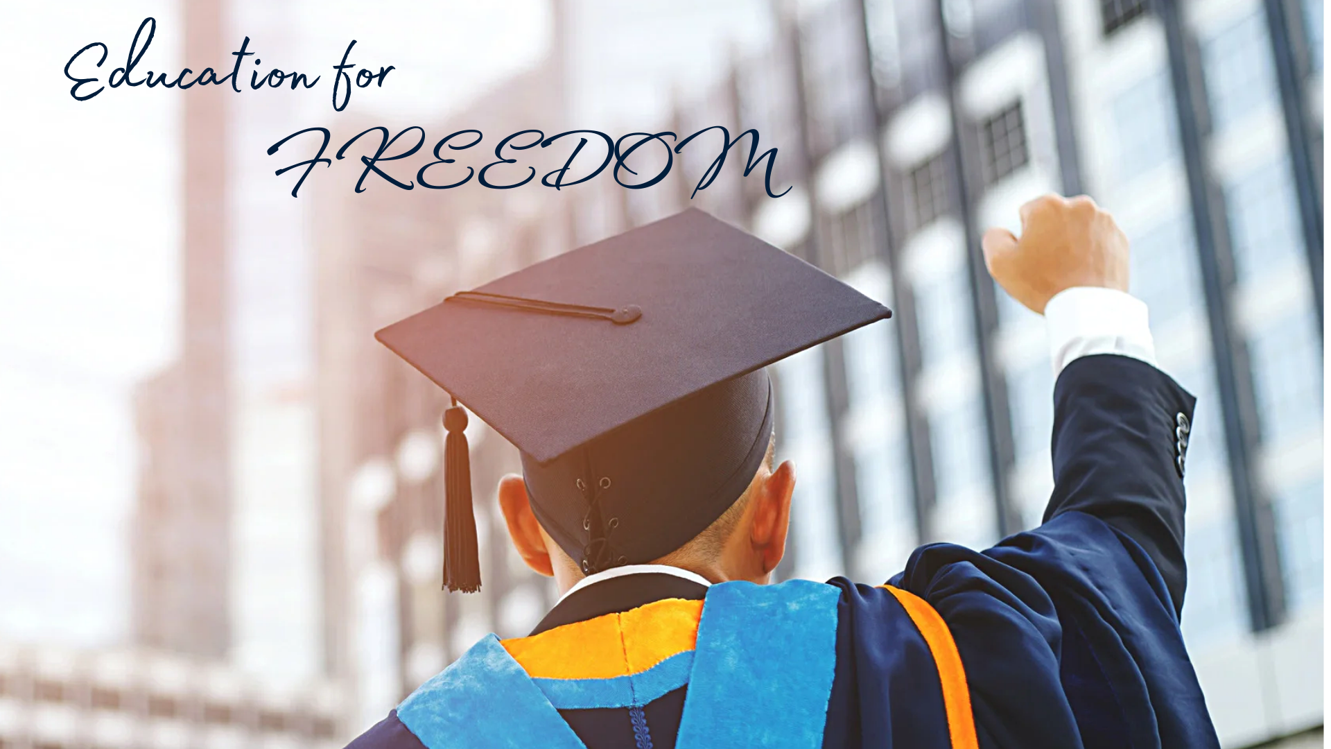 Graduate celebrating success